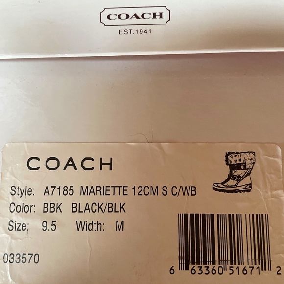COACH signature boots - Picture 5 of 5